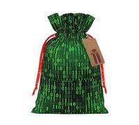 Hacker Era - Bolsa de moda ligera con cordón y etiqueta Kraft para Navidad, Halloween
