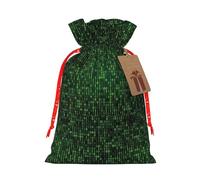 Hacker Era - Bolsa de moda ligera con cordón y etiqueta Kraft para Navidad, Halloween