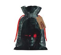 Hacker Era - Bolsas de regalo de Navidad con cordón para regalos de fiesta de Navidad
