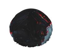 Hacker Era - Gorros de ducha grandes con estampado de banda elástica, doble capa impermeable para el pelo, para mujeres y hombres
