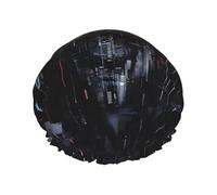 Hacker Era - Gorros de ducha reutilizables para mujer, gorro de ducha grande para hombres, cuidado rápido, para el cabello, largo y corto, para baño infantil