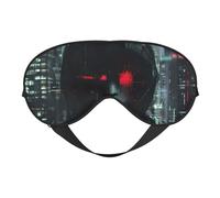 Hacker era - Máscara de ojos cómoda con correa ajustable para siesta, noche, viajes, camping, yoga y relajación