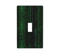 Hacker Era - Placa decorativa de pared de 1 banda, tamaño estándar, de policarbonato irrompible, cubierta de enchufe y interruptor
