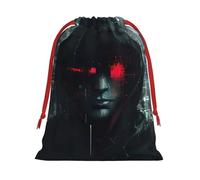 Hacker Era Print - Bolsas de regalo de varios tamaños, bolsas de regalo con cordón para mujeres, Navidad, cumpleaños, reutilizables
