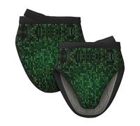 Hacker era Print - Mini guantes de silicona para horno, resistentes al calor, ideales para hornear, cocinar, asar y acampar, talla única