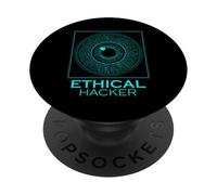 Hacker ético Ciberseguridad Tech Eye Computer Coder PopSockets PopGrip Adhesivo