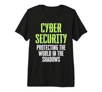 Hacker ético de Seguridad cibernética protegiendo el Mundo en la Sombra Camiseta Premium