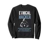 Hacker Ético Divertido Tu Contraseña Demasiado Corta Ciberseguridad Sudadera