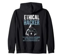 Hacker Ético Divertido Tu Contraseña Demasiado Corta Ciberseguridad Sudadera con Capucha