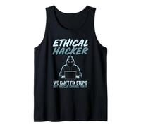 Hacker ético Divertidos entusiastas de la ciberseguridad Minimalista Camiseta sin Mangas