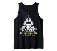 Hacker Ético Rompo los Códigos No Las Leyes Seguridad Cibernética Camiseta sin Mangas
