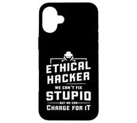 Hacker Ético Sombrero Blanco Hacker Ciberseguridad Carcasa para iPhone 16 Plus