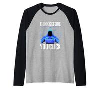 Hacker Hacking Programador Linux Ciberseguridad Data Coder AI Camiseta Manga Raglan