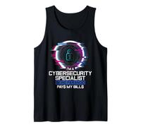 Hacker Técnico de TI Especialista en ciberseguridad paranoica Camiseta sin Mangas