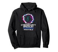 Hacker Técnico de TI Especialista en ciberseguridad paranoica Sudadera con Capucha
