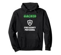 Hackers Título del trabajo Escudo profesional de seguridad cibernética hacker Sudadera con Capucha