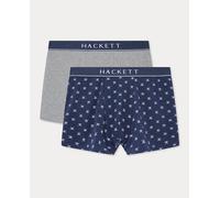 Hackett Hackett - Pack de dos bóxer trunk combinados de punto. Azul marino Talla XL