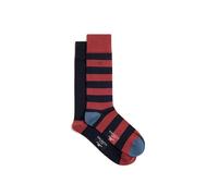 Hackett Hackett - Pack de dos calcetines combinado rugby. Azul Talla 40-42