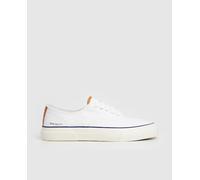 Hackett Hackett - Zapatillas de hombre Blake smart de algodón tipo casco.. Blanco Talla 45