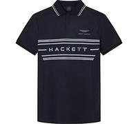 Hackett London Amr Chest Panel Polo, Negro (Black) A, M para Hombre