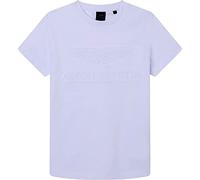 Hackett London AMR Emboss tee Camiseta, White, 11 Years para Niños