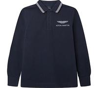 Hackett London Amr Tipped Ls, Camiseta tipo polo Niños, Azul Marino, 5 años