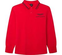 Hackett London Amr Tipped Ls, Camiseta tipo polo Niños, Rojo, 2 años