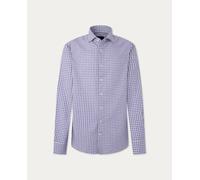 Hackett London Camisa de hombre slim fit de cuadros.. Azul 1XL (XL)