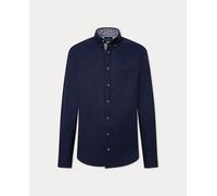 Hackett London Camisa de hombre tailored fit lisa. Azul marino L