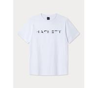 Hackett London Camiseta Logo en Bloque Fit Clásico. Blanco 6/2XL