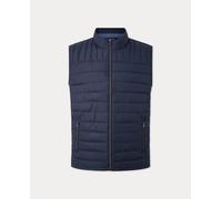 Hackett London Chaleco de hombre guateado con relleno ecológico. Azul marino S