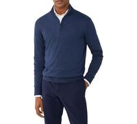 Hackett London Cotton Cashmere Hzip, Suéter Pulóver, Hombre, Azul (Navy Blue), S