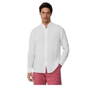Hackett London ESS Gmd Linen Porter Camisa, Blanco (Blanco óptico), 3XL para Hombre