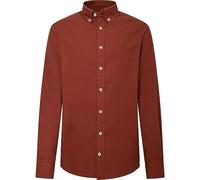 Hackett London Garment Dyed Oxford Camisa, Rojo (ladrillo), M para Hombre
