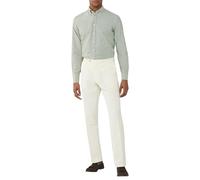 Hackett London Gmd Texture Chino Pantalón para Hombre, Blanco (Canvas White), 33W/28L