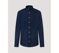 Hackett London Hackett London - Camisa Oxford Teñida en Prenda Fit Tailored. Azul marino Talla 3