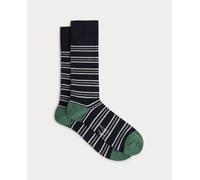 Hackett London Hackett London - Pack de calcetines de algodón con rayas.. Azul marino Talla 2