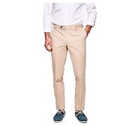 Hackett London Kensington Slim Chino Pantalones, Marrón (8 hwoatmeal), 29W/34L para Hombre