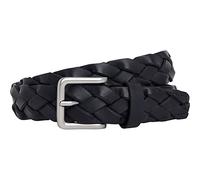 Hackett London Lthr Flat Plait Belt Cinturón, Negro, XL para Hombre