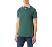 Hackett London Marl Trim Camisa de Polo, Verde Oscuro, M para Hombre