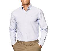 Hackett London Oxford Lavado Camisa, Azul (Sky Blue), L para Hombre