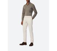 Hackett London Pantalón de hombre formal de algodón tencel. Crudo 34