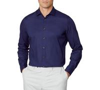 Hackett London Piece Dyed Soft Twill Camisa, Azul (Marino), XL para Hombre