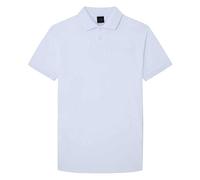 Hackett London Polo Am Emboss BK Camisa, Blanco (Blanco), L para Hombre