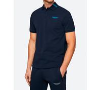 Hackett London Polo de hombre de manga corta fit clásico Aston Martin.. Azul S (S)
