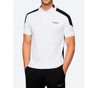 Hackett London Polo de hombre de manga corta fit clásico colour block Aston Martin.. Blanco L