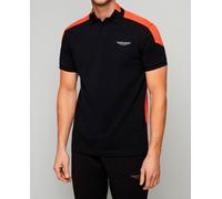 Hackett London Polo de hombre de manga corta fit clásico colour block Aston Martin.. Negro 2XL