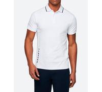 Hackett London Polo de hombre manga corta logo lateral slim fit.. Blanco S (S)