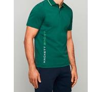 Hackett London Polo de hombre manga corta logo lateral slim fit.. Verde S (S)