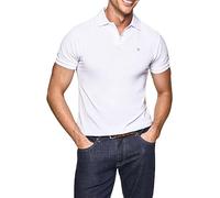 Hackett London Slim Fit Logo, Camisa Polo para Hombre, Blanco (Optic White), M